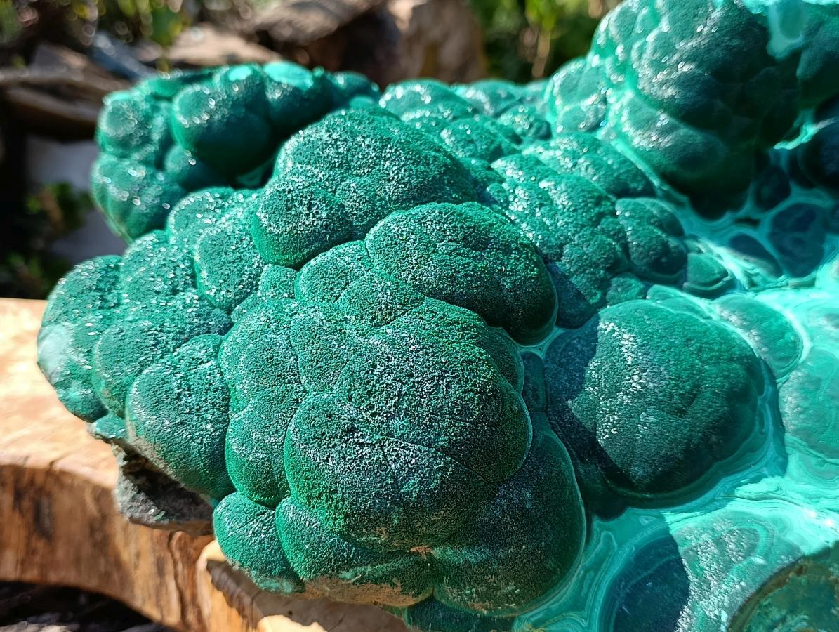 Natural XXL Crystalline Coated Malachite Stalagmite Specimen x 1 From Kolwezi, Congo