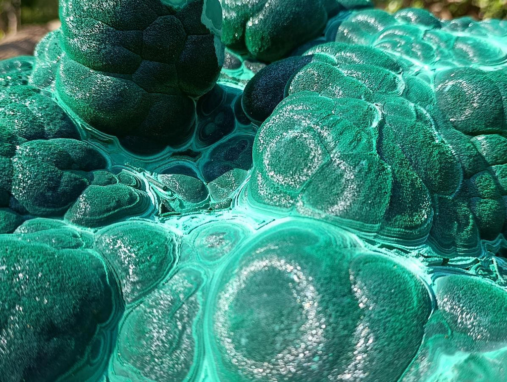 Natural XXL Crystalline Coated Malachite Stalagmite Specimen x 1 From Kolwezi, Congo