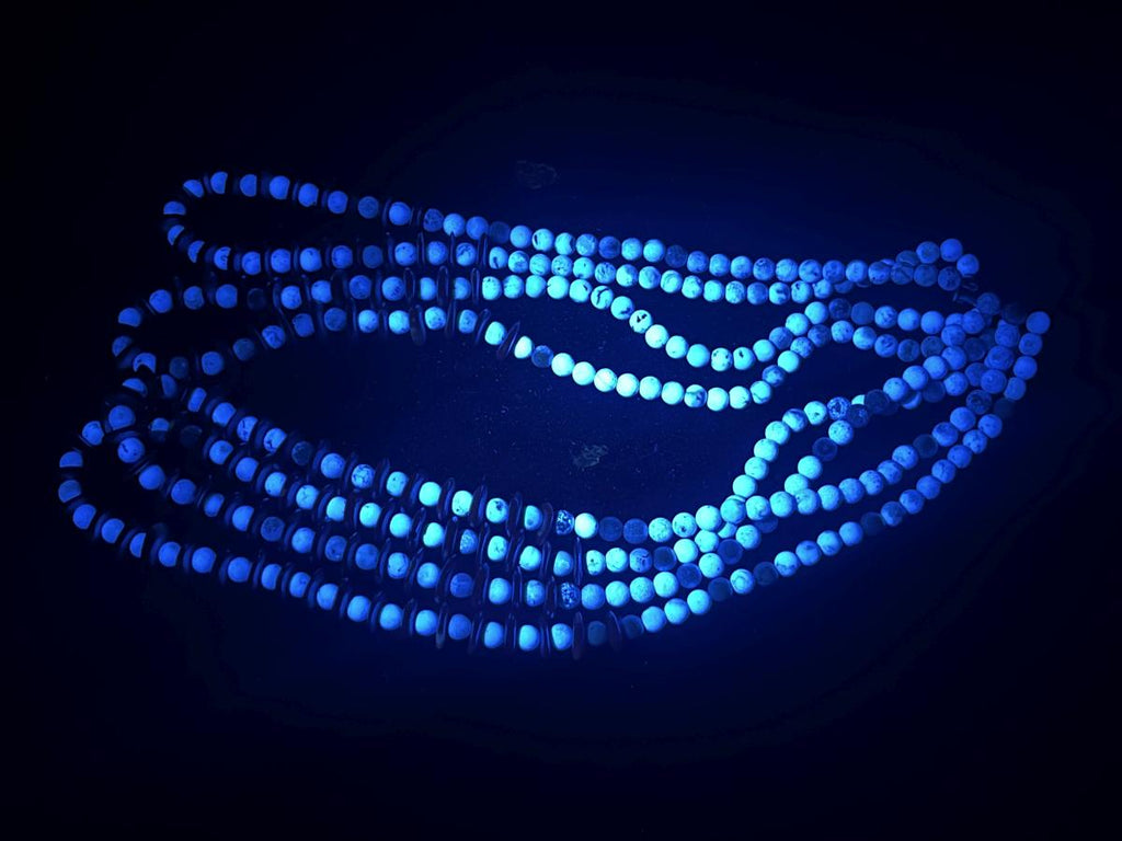 Hand Made Red Bamboo Coral and Turquoise Necklace x 1 From Mexico