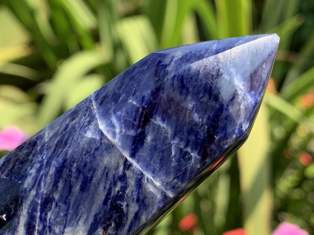 Polished Double Terminated Sodalite Crystal x 1 From Kunene River, Namibia