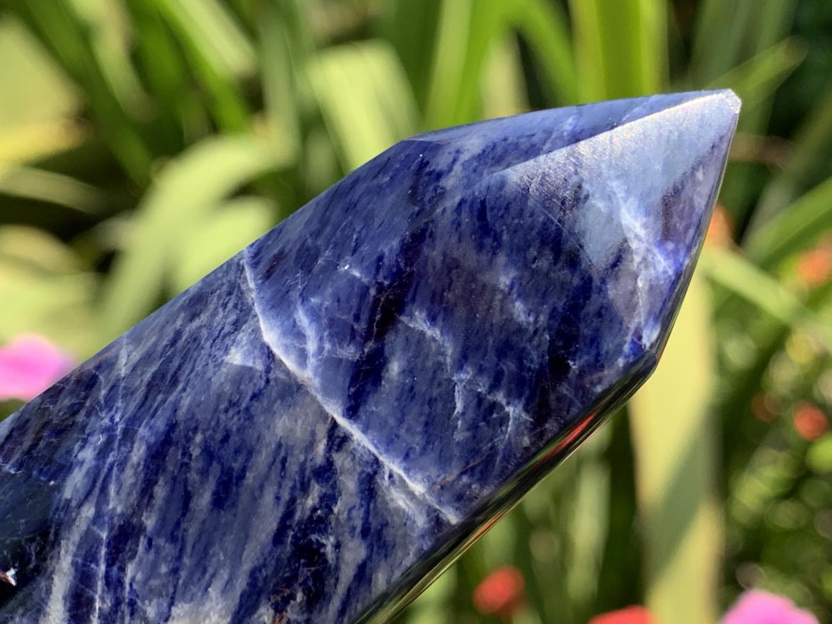 Polished Double Terminated Sodalite Crystal x 1 From Kunene River, Namibia