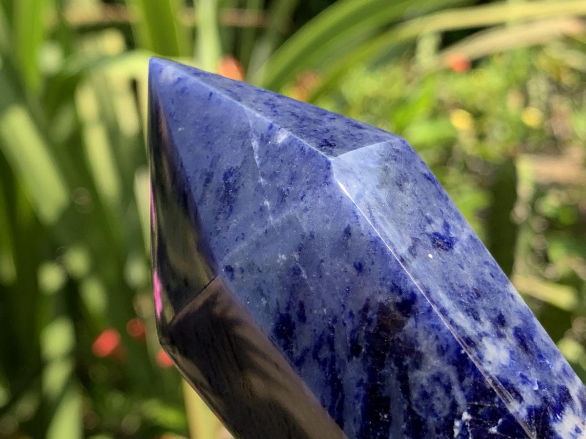 Polished Double Terminated Sodalite Crystal x 1 From Kunene River, Namibia
