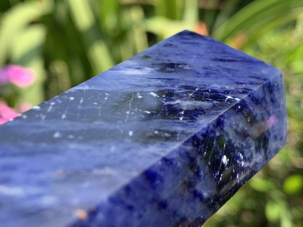 Polished Double Terminated Sodalite Crystal x 1 From Kunene River, Namibia