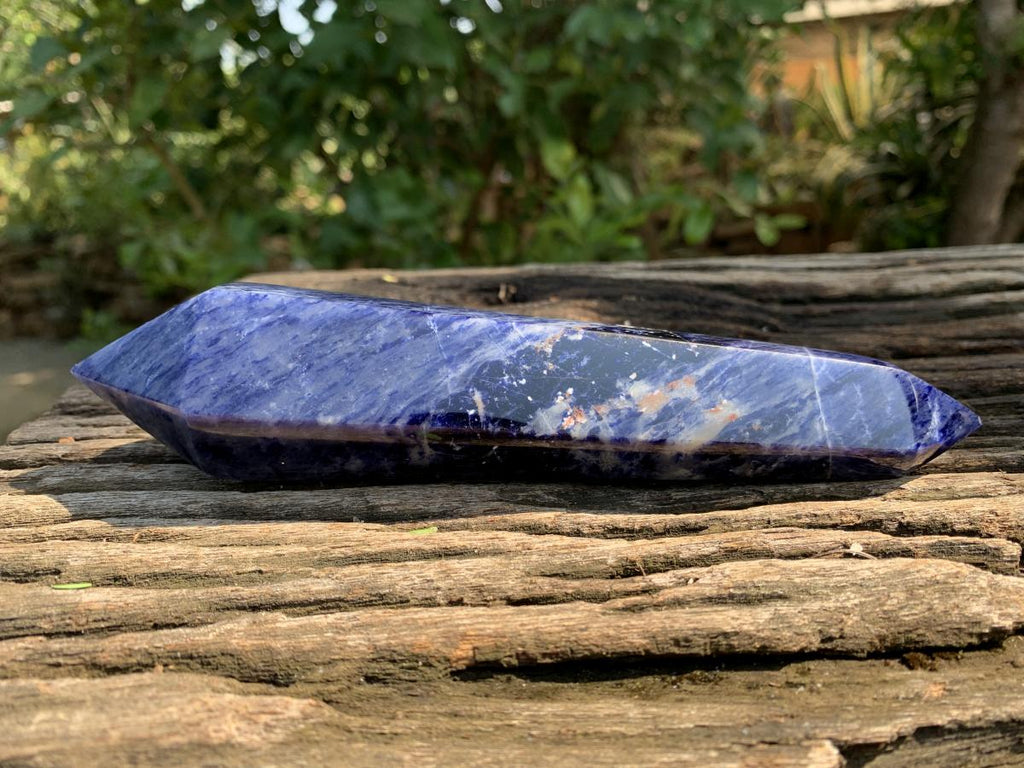 Polished Double Terminated Sodalite Crystal x 1 From Kunene River, Namibia