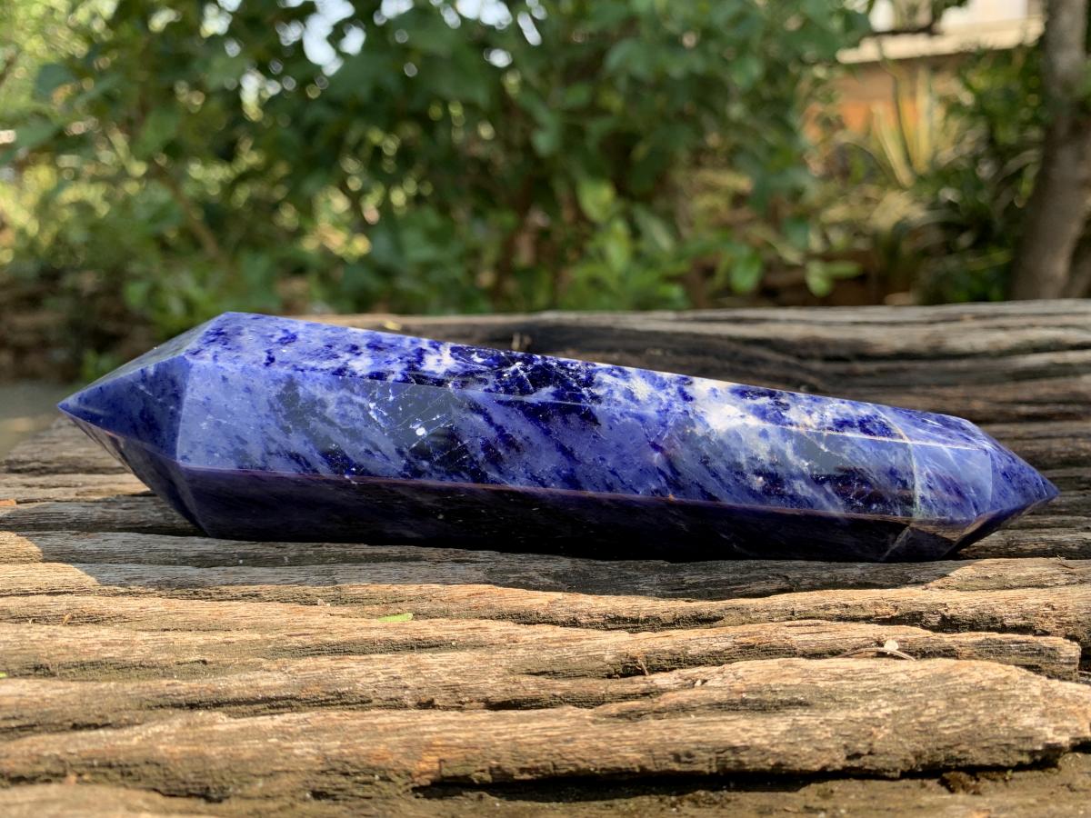 Polished Double Terminated Sodalite Crystal x 1 From Kunene River, Namibia