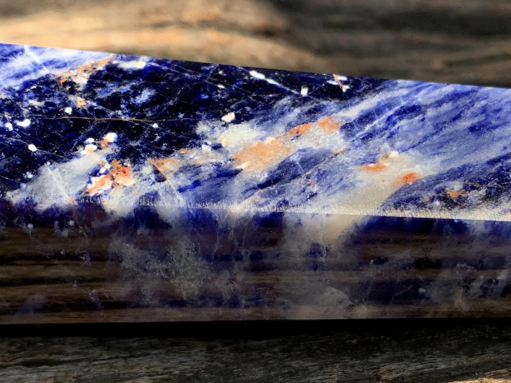 Polished Double Terminated Sodalite Crystal x 1 From Kunene River, Namibia