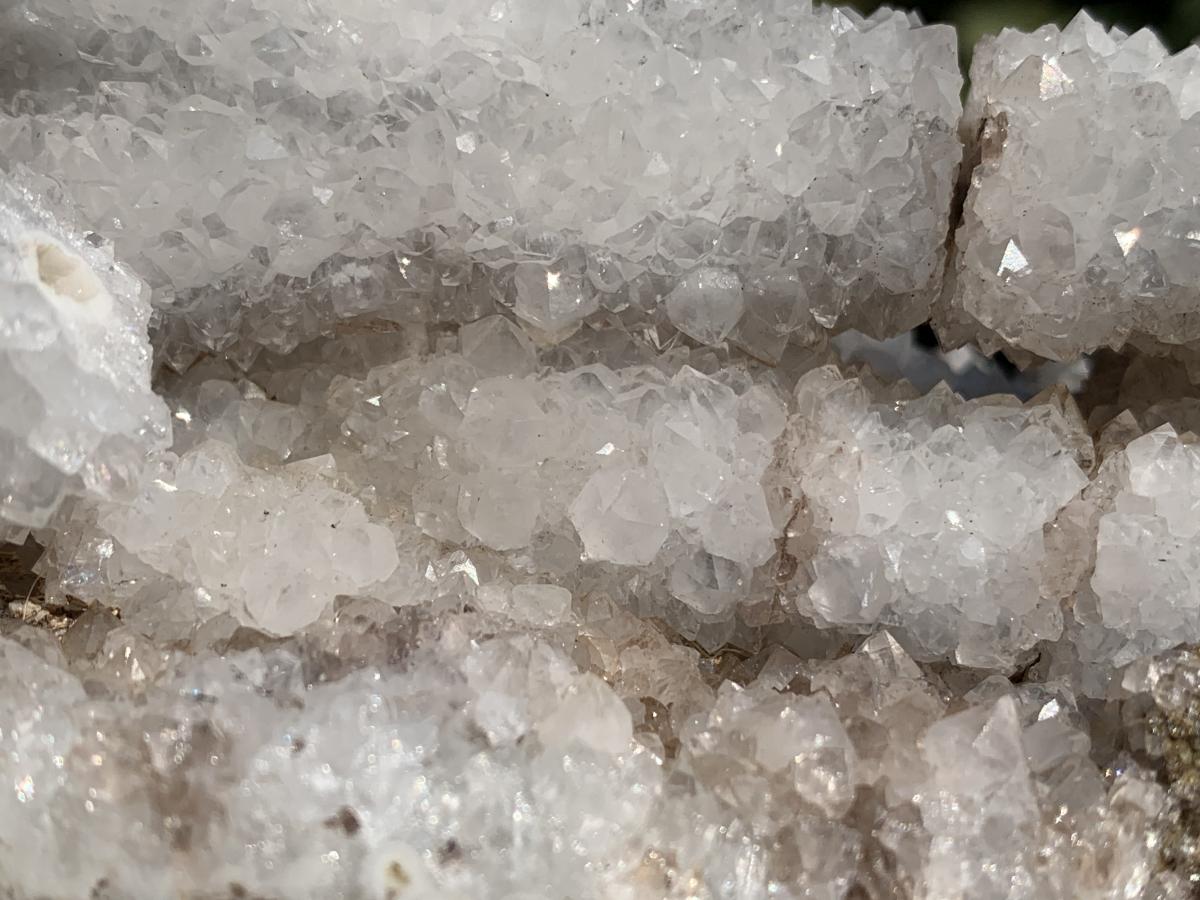 Natural Snow Finger Drusy Coated Calcite Cluster x 1 From Albert's Mountain, Lesotho