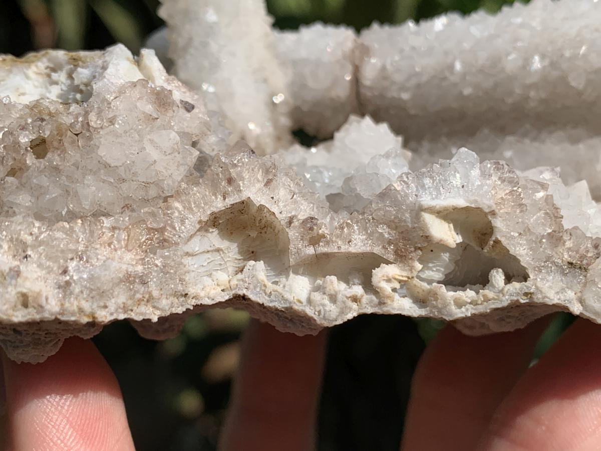 Natural Snow Finger Drusy Coated Calcite Cluster x 1 From Albert's Mountain, Lesotho