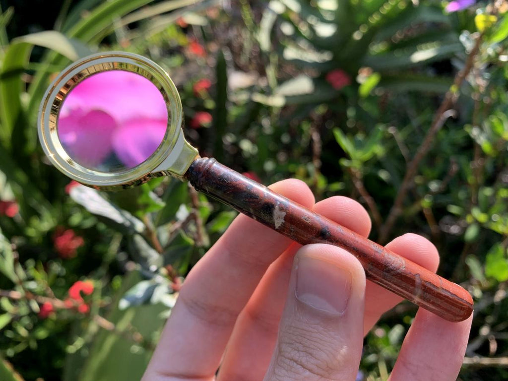 Hand Made Vintage Brecciated Jasper Office or Desk Set x 1 From Northern Cape, South Africa