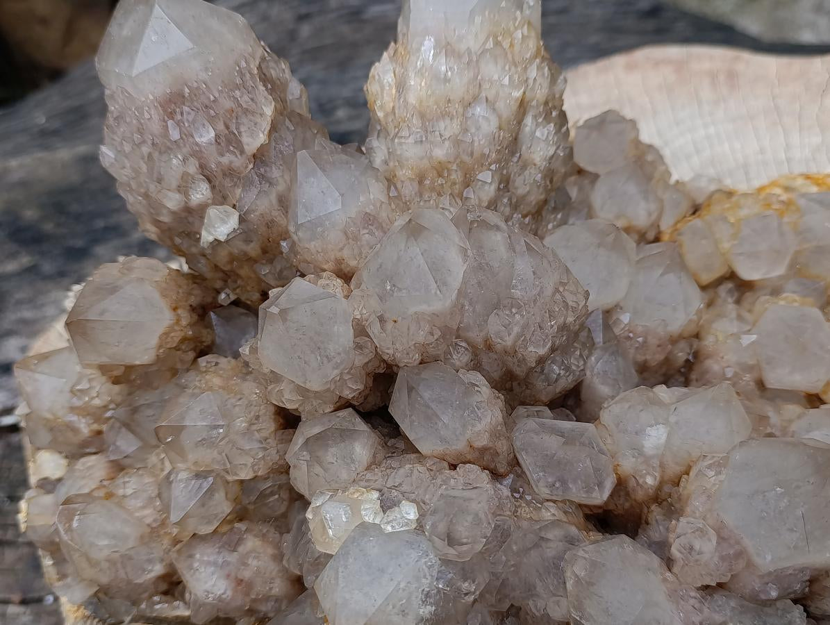 Natural Huge Cascading White Phantom Smokey Quartz Cluster x 1 From Luena, Congo