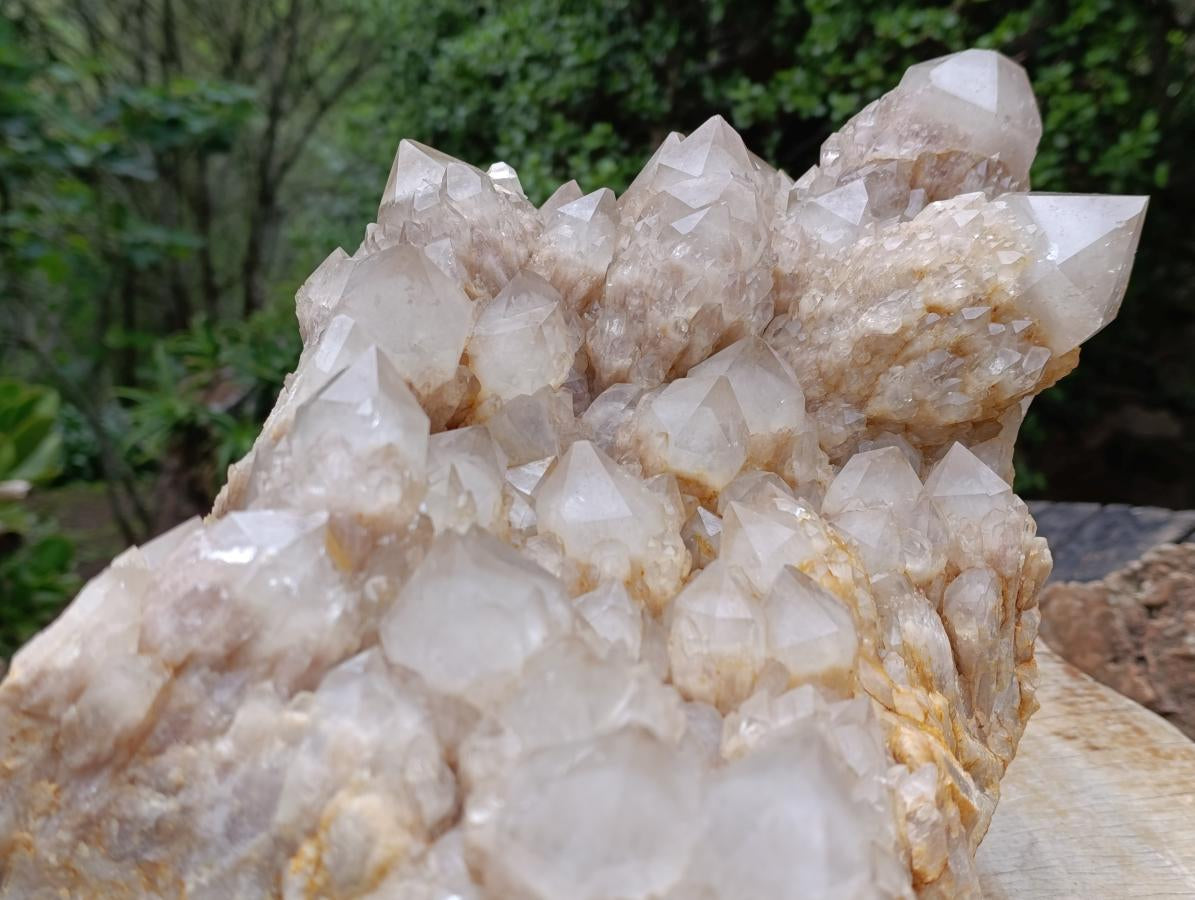 Natural Huge Cascading White Phantom Smokey Quartz Cluster x 1 From Luena, Congo