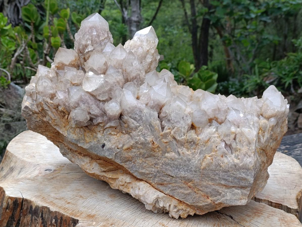 Natural Huge Cascading White Phantom Smokey Quartz Cluster x 1 From Luena, Congo
