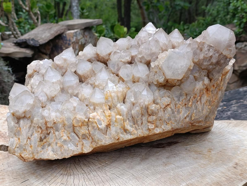 Natural Huge Cascading White Phantom Smokey Quartz Cluster x 1 From Luena, Congo