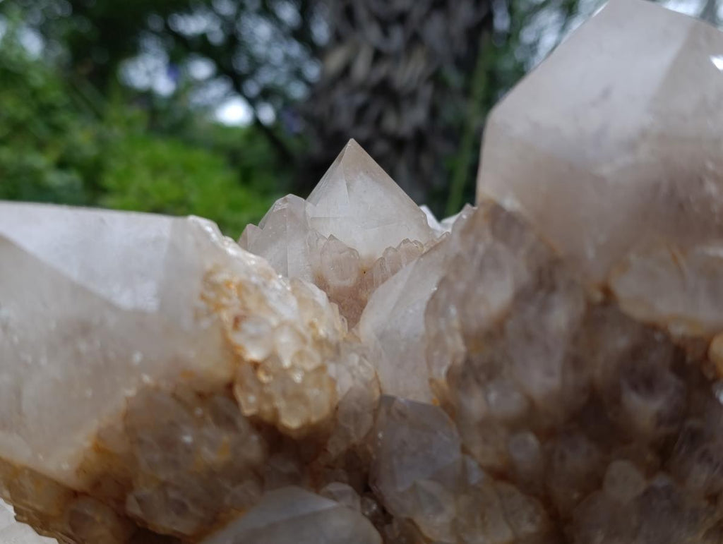 Natural Huge Cascading White Phantom Smokey Quartz Cluster x 1 From Luena, Congo