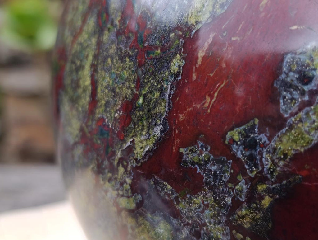 Polished XXL Dragonsblood Stone Sphere x 1 From Tshipise, South Africa
