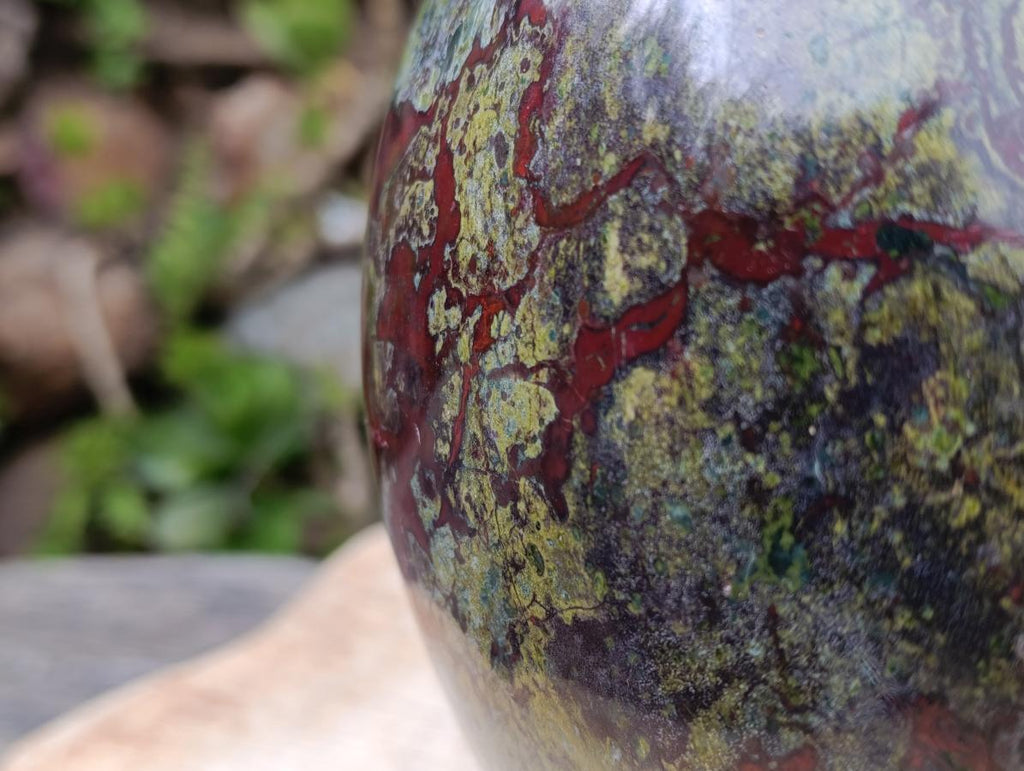 Polished XXL Dragonsblood Stone Sphere x 1 From Tshipise, South Africa