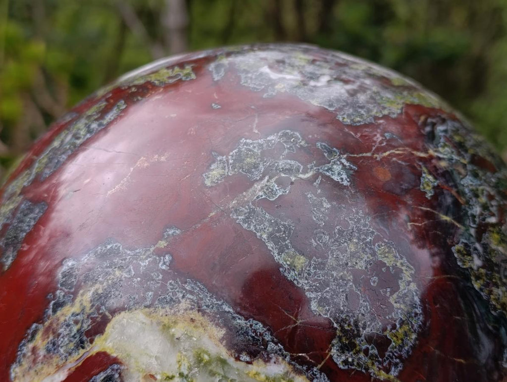 Polished XXL Dragonsblood Stone Sphere x 1 From Tshipise, South Africa