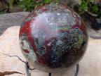 Polished XXL Dragonsblood Stone Sphere x 1 From Tshipise, South Africa