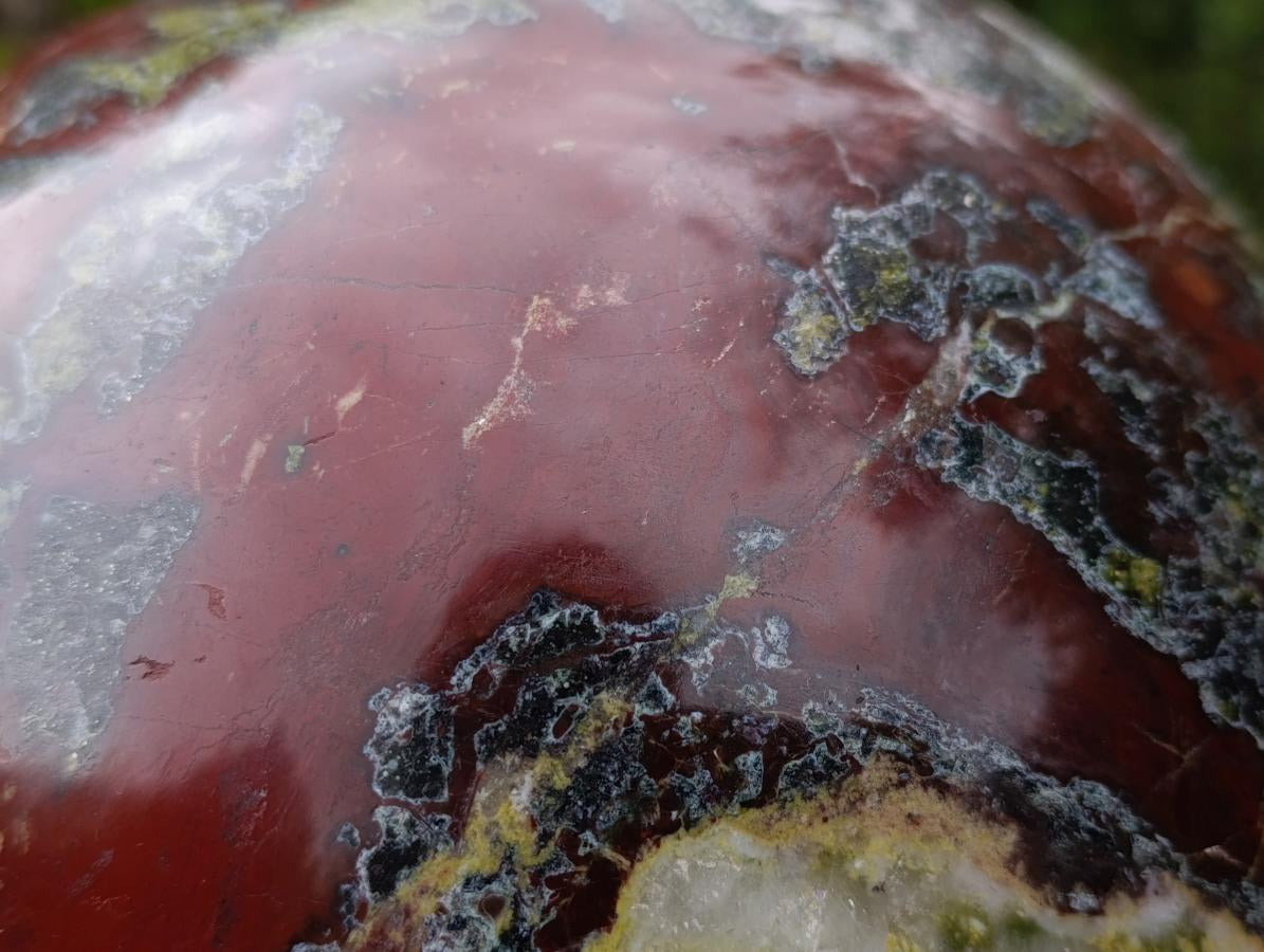 Polished XXL Dragonsblood Stone Sphere x 1 From Tshipise, South Africa