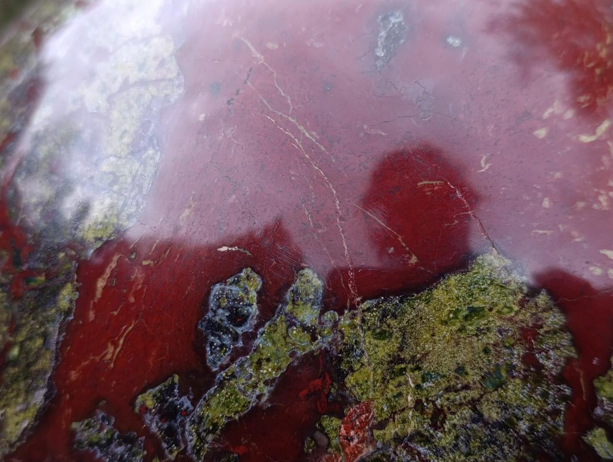 Polished XXL Dragonsblood Stone Sphere x 1 From Tshipise, South Africa