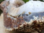 Polished XL Crystal Centre Agate Display Piece x 1 From Maintirano, Madagascar