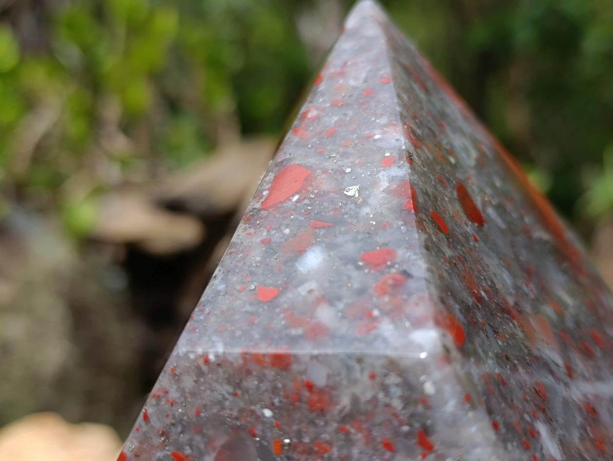 Polished XL Bloodstone with Pyrite Display Piece x 1 From Swaziland