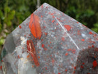 Polished XL Bloodstone with Pyrite Display Piece x 1 From Swaziland