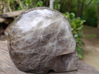 Hand Made Large Smokey Quartz Skull x 1 From Madagascar