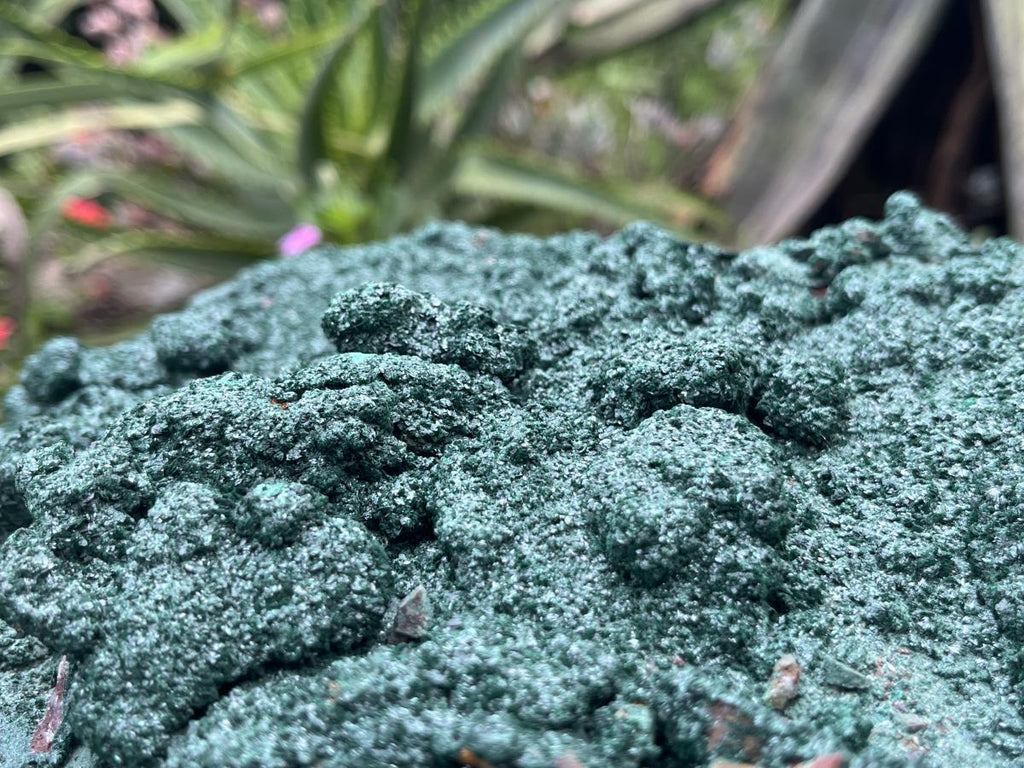 Natural Crystalline Malachite Plate Cabinet Specimen x 1 From Kolwezi, Congo