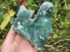 Polished Mtorolite Emerald Chrysoprase Plate Specimen x 1 From Mutorashanga, Zimbabwe