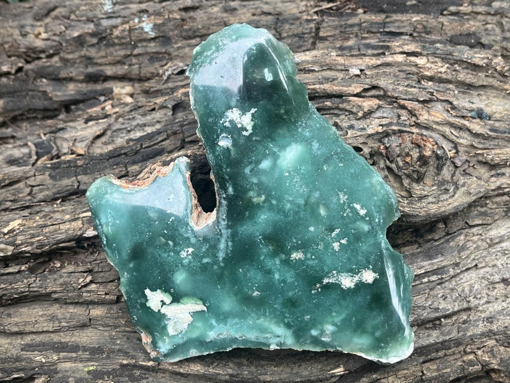 Polished Mtorolite Emerald Chrysoprase Plate Specimen x 1 From Mutorashanga, Zimbabwe