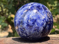 Polished Deep Princess Blue Sodalite Sphere x 1 From Kunene, Namibia