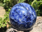 Polished Deep Princess Blue Sodalite Sphere x 1 From Kunene, Namibia