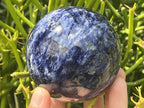 Polished Deep Princess Blue Sodalite Sphere x 1 From Kunene, Namibia