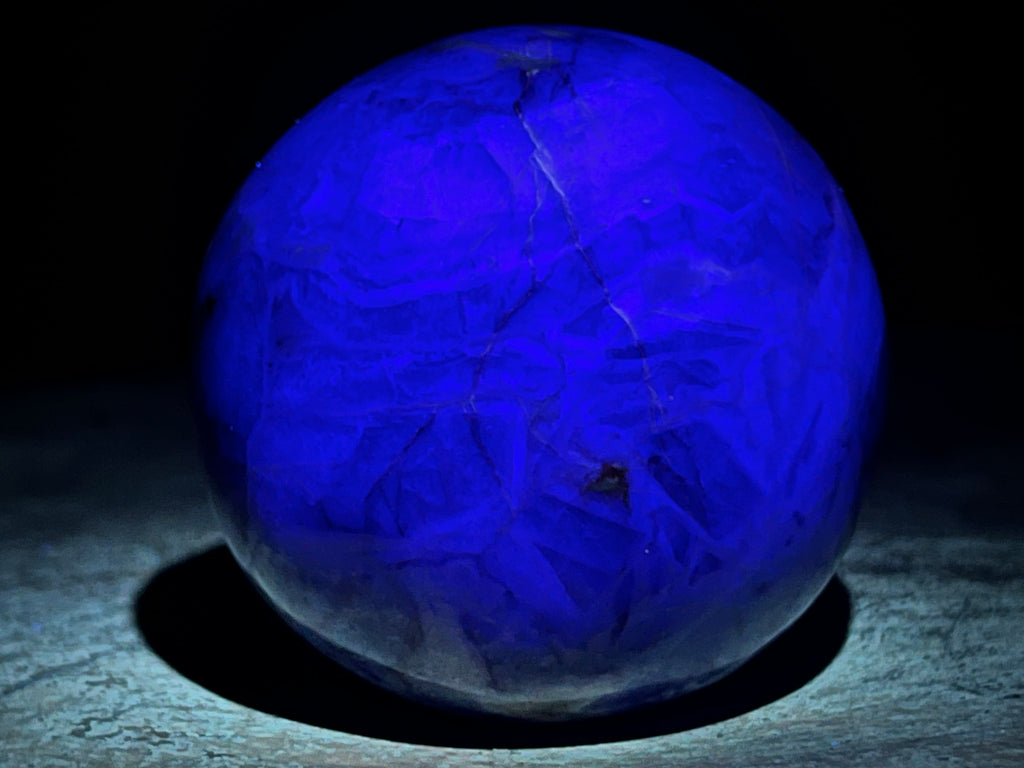Polished Watermelon Fluorite Sphere x 1 From Uis, Namibia
