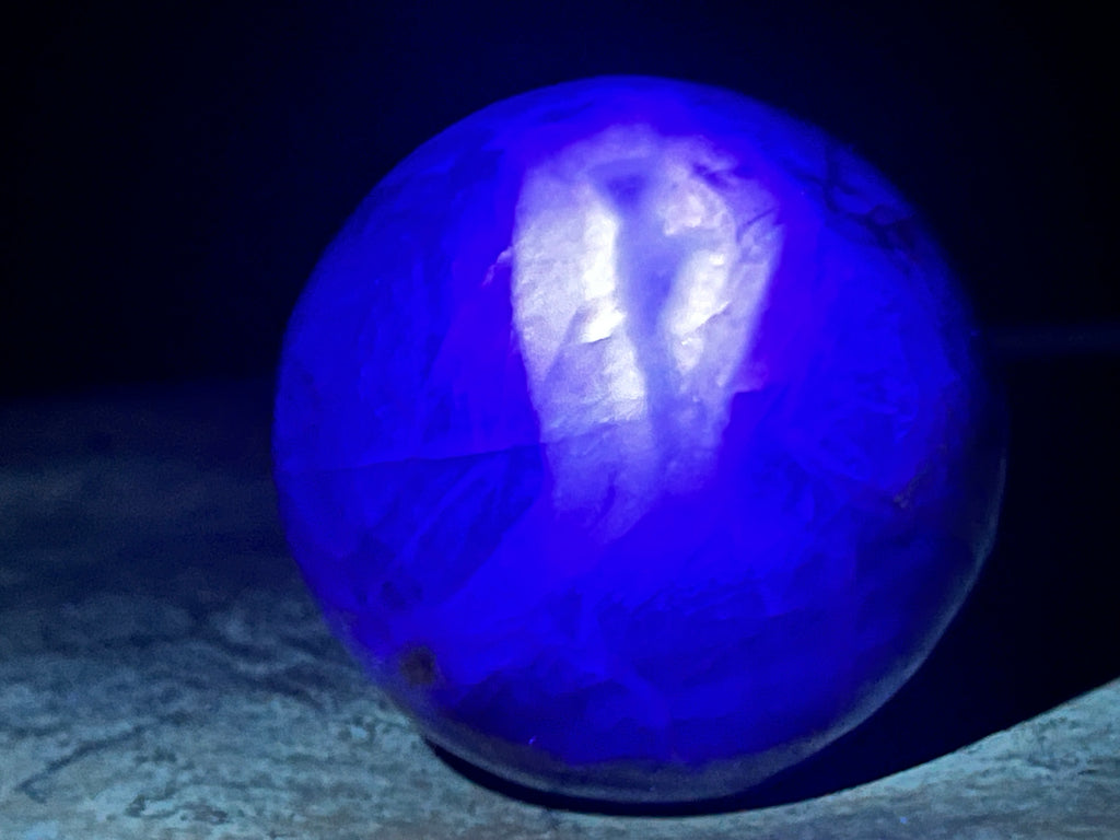 Polished Watermelon Fluorite Sphere x 1 From Uis, Namibia