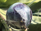 Polished Watermelon Fluorite Sphere x 1 From Uis, Namibia