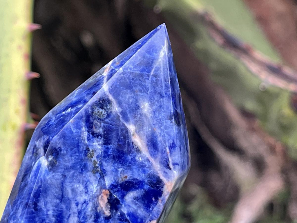 Polished Double Terminated Deep Blue Sodalite Crystal x 1 From Kunene, Namibia