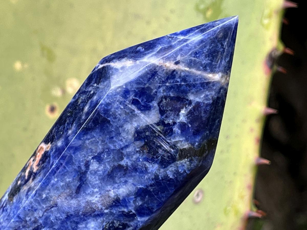 Polished Double Terminated Deep Blue Sodalite Crystal x 1 From Kunene, Namibia