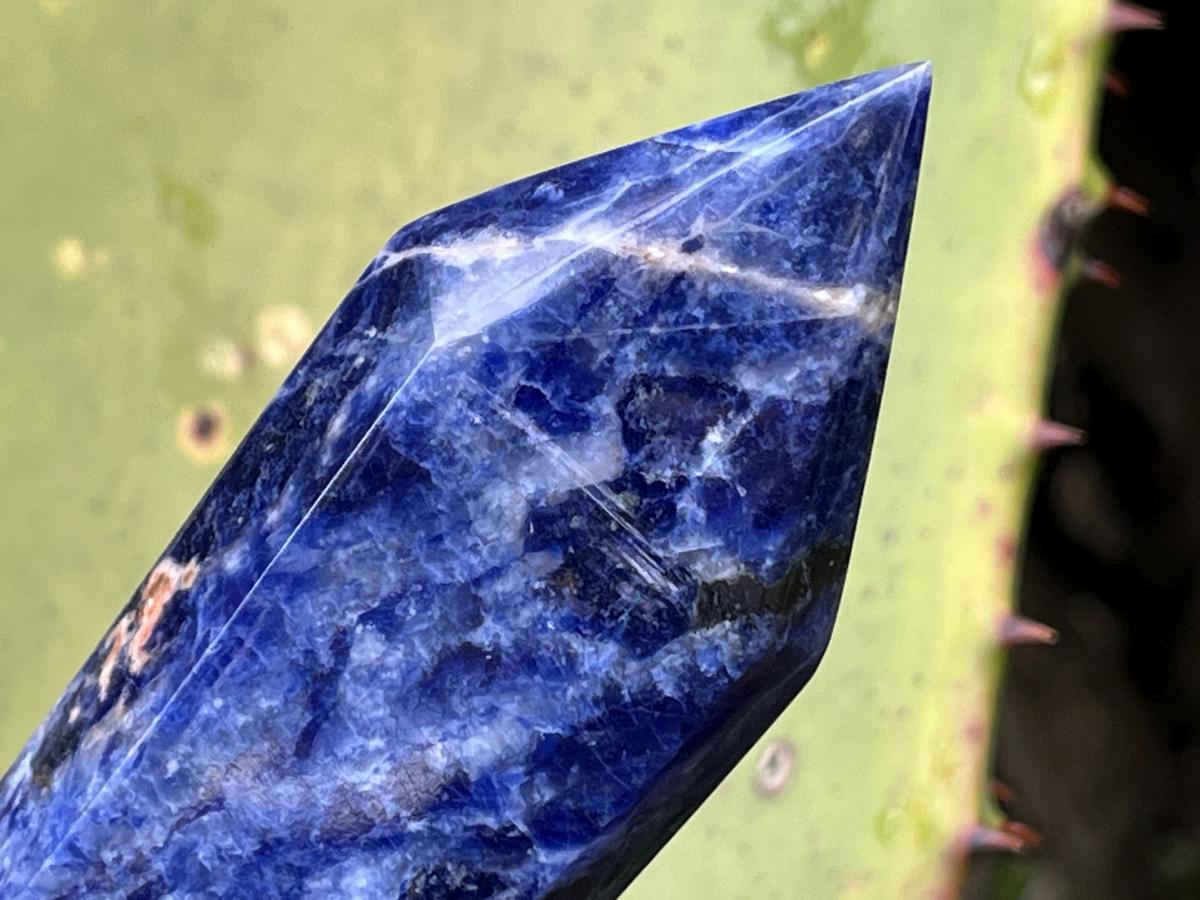 Polished Double Terminated Deep Blue Sodalite Crystal x 1 From Kunene, Namibia