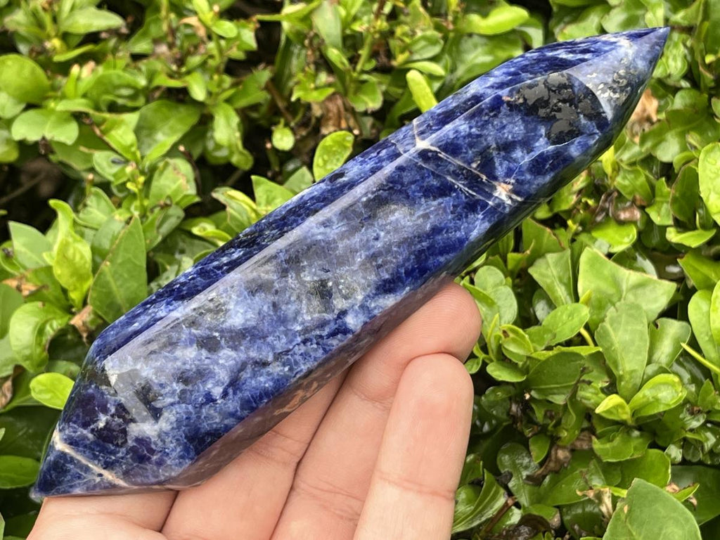 Polished Double Terminated Deep Blue Sodalite Crystal x 1 From Kunene, Namibia