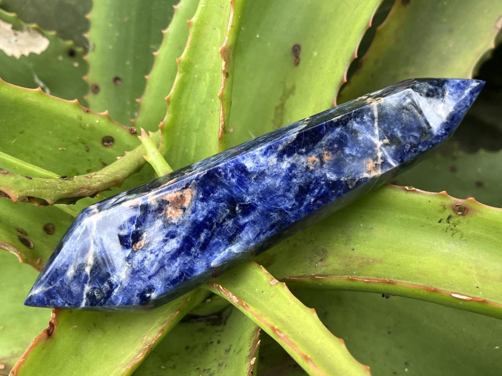 Polished Double Terminated Deep Blue Sodalite Crystal x 1 From Kunene, Namibia