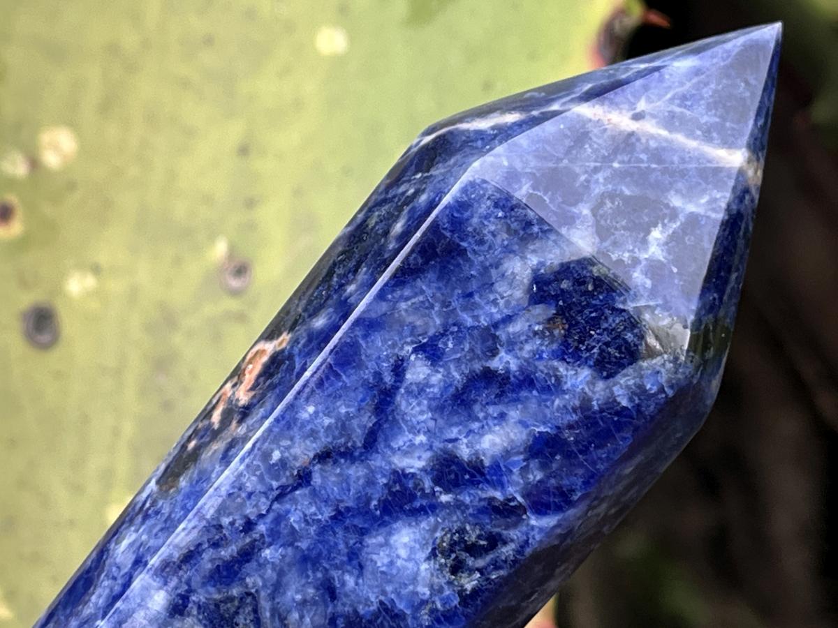 Polished Double Terminated Deep Blue Sodalite Crystal x 1 From Kunene, Namibia