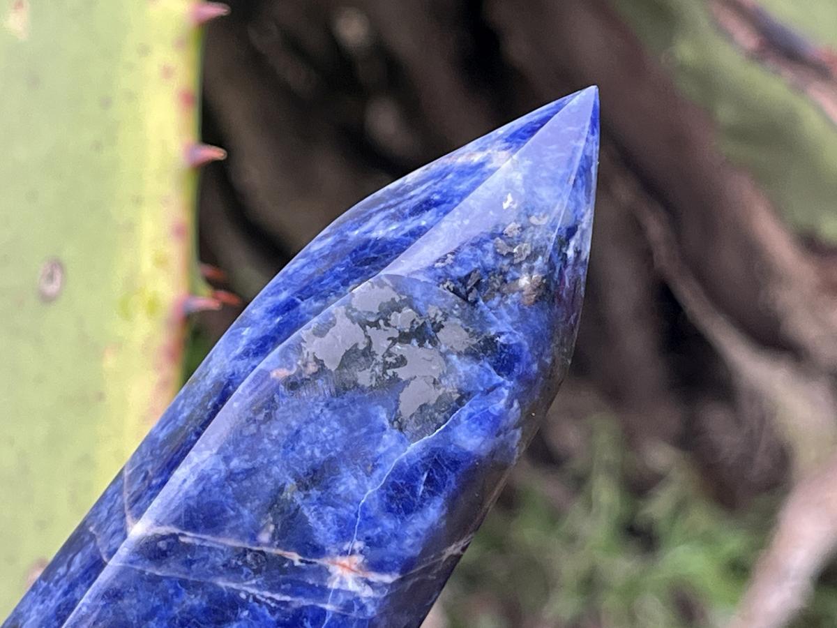 Polished Double Terminated Deep Blue Sodalite Crystal x 1 From Kunene, Namibia