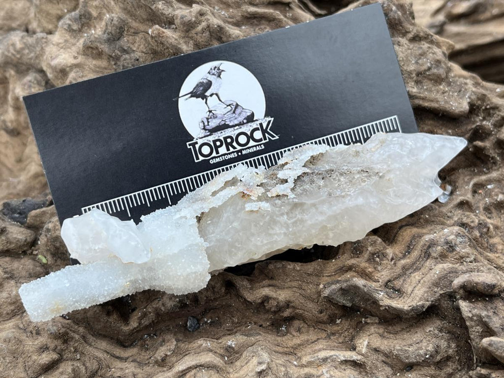 Natural and Perfect Spearhead Calcite Sceptre with a Drusy Quartz Base x 1 From Albert's Mountain, Lesotho