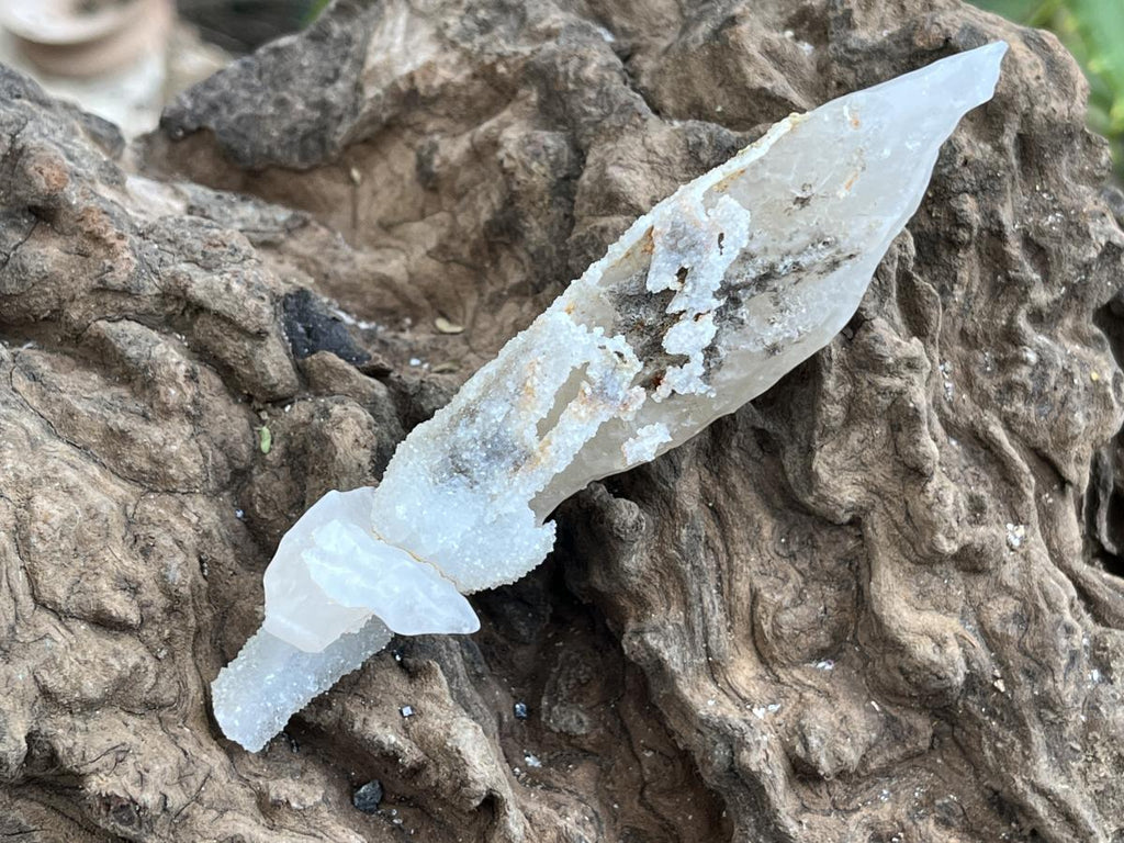 Natural and Perfect Spearhead Calcite Sceptre with a Drusy Quartz Base x 1 From Albert's Mountain, Lesotho
