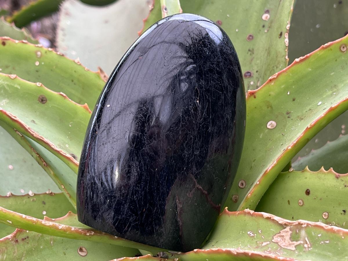 Polished Schorl Black Tourmaline Standing Free Form x 1 From Madagascar