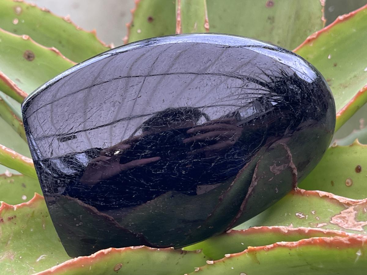Polished Schorl Black Tourmaline Standing Free Form x 1 From Madagascar