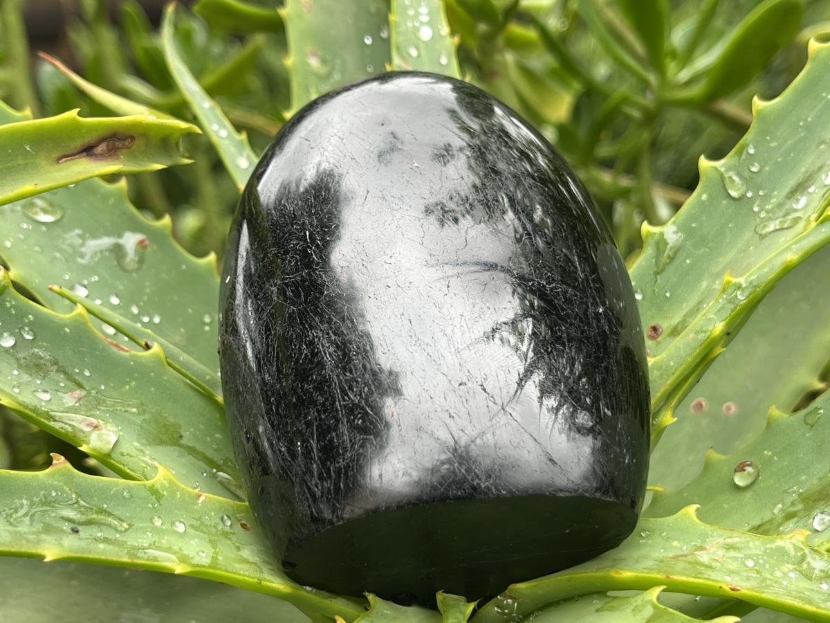 Polished Schorl Black Tourmaline Standing Free Form x 1 From Madagascar