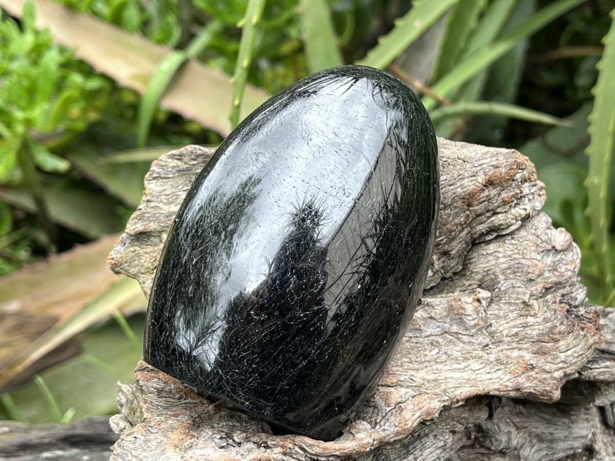 Polished Schorl Black Tourmaline Standing Free Form x 1 From Madagascar
